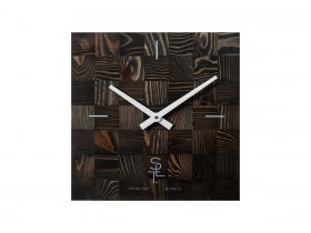 Часы настенные SLT 5195 CHESS BLACK WOOD в Жатае - zhataj.mebel-nsk.ru | фото
