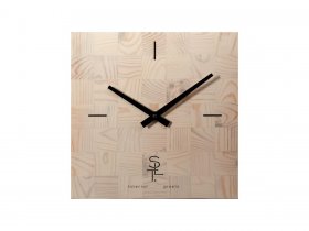 Часы настенные SLT 5196 CHESS WHITE WOOD в Жатае - zhataj.mebel-nsk.ru | фото