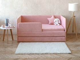 Диван-кровать Happy (коралловый) в Жатае - zhataj.mebel-nsk.ru | фото