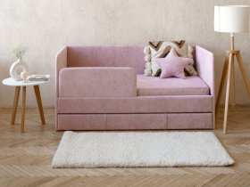 Диван-кровать Happy (розовый) в Жатае - zhataj.mebel-nsk.ru | фото