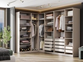 Гардеробная Эккервуд (меланж) в Жатае - zhataj.mebel-nsk.ru | фото