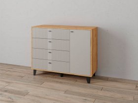Комод «Катрин-13» (дуб крафт золотой/сантьяго софт) в Жатае - zhataj.mebel-nsk.ru | фото