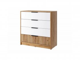 Комод КМ-001 Ивис (дуб крафт золотой/белый) в Жатае - zhataj.mebel-nsk.ru | фото