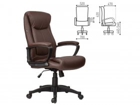 Кресло офисное BRABIX Enter EX-511, коричневое в Жатае - zhataj.mebel-nsk.ru | фото