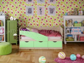 Кровать детская Бабочки 1,8 м в Жатае - zhataj.mebel-nsk.ru | фото
