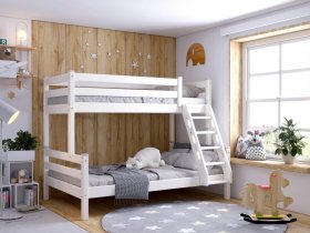 Кровать двухъярусная Адель (белый) в Жатае - zhataj.mebel-nsk.ru | фото