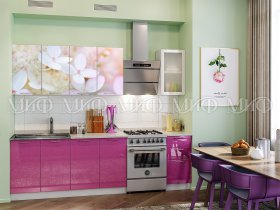 Кухонный гарнитур Вишневый цвет в Жатае - zhataj.mebel-nsk.ru | фото