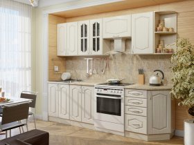 Модульная кухня Классика-1 (дуб молочный) в Жатае - zhataj.mebel-nsk.ru | фото