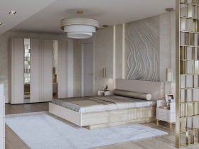 Модульная спальня Одетта (дуб эндгрей/меланж) в Жатае - zhataj.mebel-nsk.ru | фото