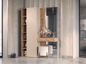 Прихожая Ева (кашемир/дуб вотан) в Жатае - zhataj.mebel-nsk.ru | фото