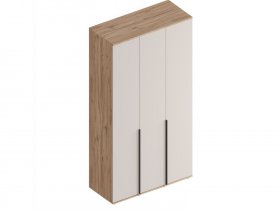Шкаф 3-ств Сицилия (дуб альпийский/тефия) в Жатае - zhataj.mebel-nsk.ru | фото