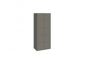 Шкаф для одежды с 2 дверями Наоми (джут/фон серый) СМ-208.07.03 в Жатае - zhataj.mebel-nsk.ru | фото