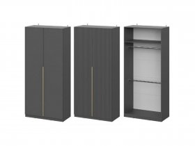 Шкаф ШК-100 Эккервуд (графит) в Жатае - zhataj.mebel-nsk.ru | фото