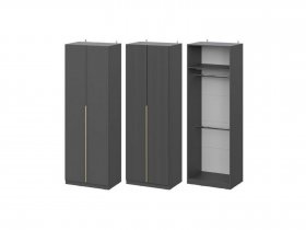 Шкаф ШК-75 Эккервуд (графит) в Жатае - zhataj.mebel-nsk.ru | фото
