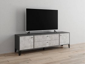 Тумба под ТВ Парус-10 (графит/мальта) в Жатае - zhataj.mebel-nsk.ru | фото